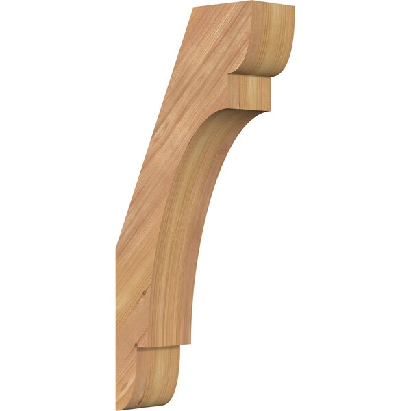 Ekena Millwork 3 1/2"W x 10"D x 22"H Olympic Smooth Knee Brace, Western Red Cedar BRC04X10X22OLY00SWR - main